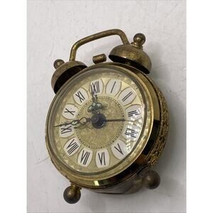 West Germany Brass Alarm Clock Vintage Alarm Clock Parts Repair